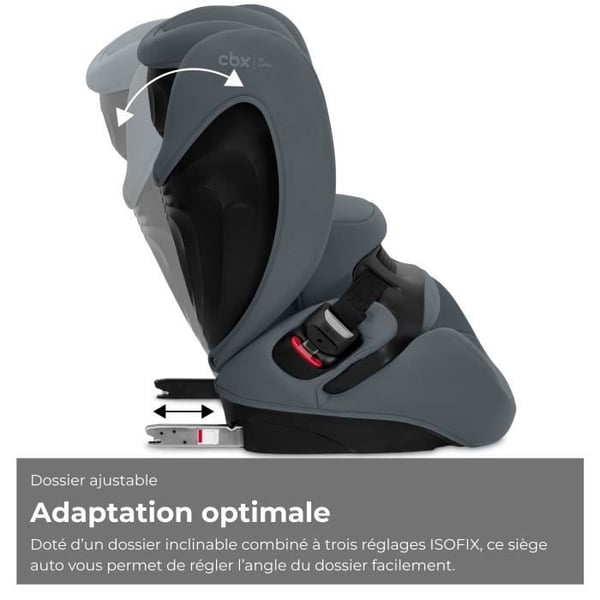 CBX BY CYBEX - Autostol Gr. 1/2/3 Pallas B i-Size Brosten Gr�-M�rkegr� - Gr�