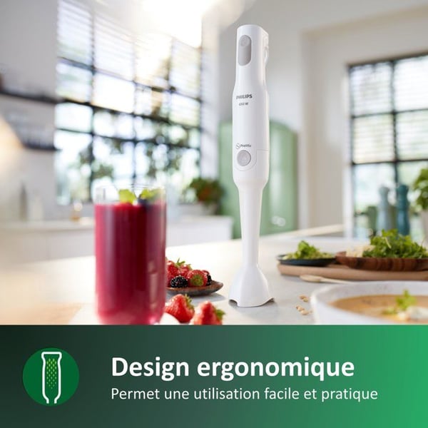 Elblandare - PHILIPS - HR2531/00 PROMIX - 650 W - Vit med skål