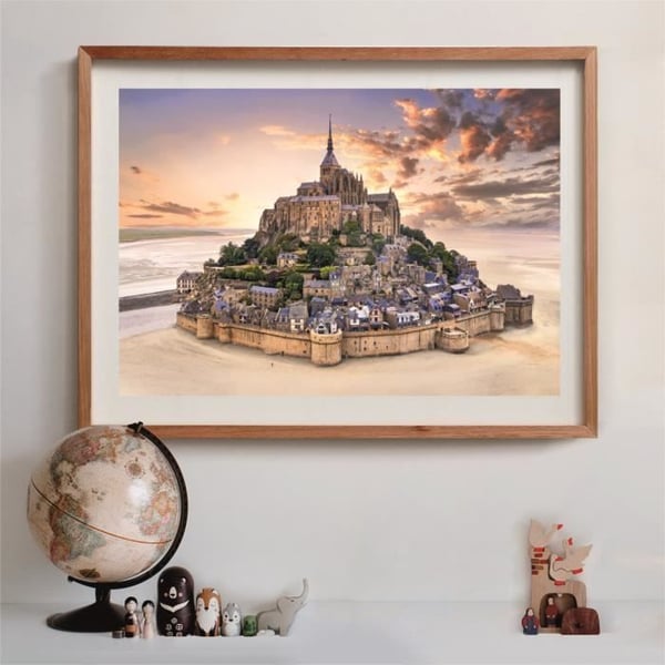 CLEMENTONI - Kompakt 1500 stycken - Mont Saint-Michel