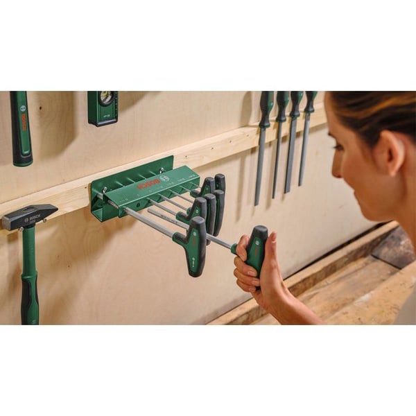 S�t med 7 Bosch T-grebsskruetr�kkere med sekskant - 2 til 10 mm
