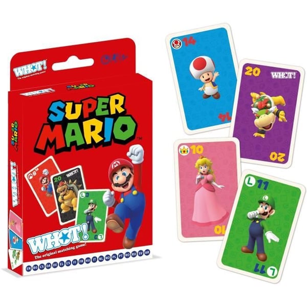 Wow! Super Mario - Kortspel - VINNANDE RÖTTER - Kortspel i Super Mario-färger för hela familjen.