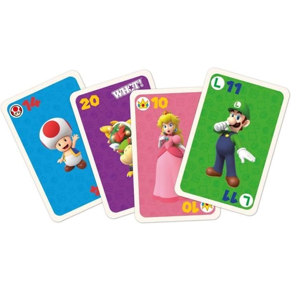 Wow! Super Mario - Kortspel - VINNANDE RÖTTER - Kortspel i Super Mario-färger för hela familjen.