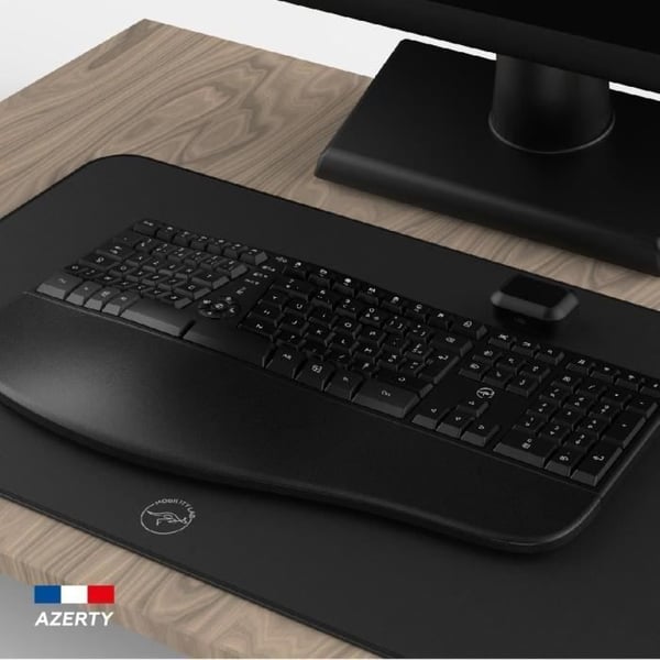 Tr�dl�st tastatur - Ergonomisk - MOBILITY LAB - K30W - AZERTY - Multiforbindelser - Sort