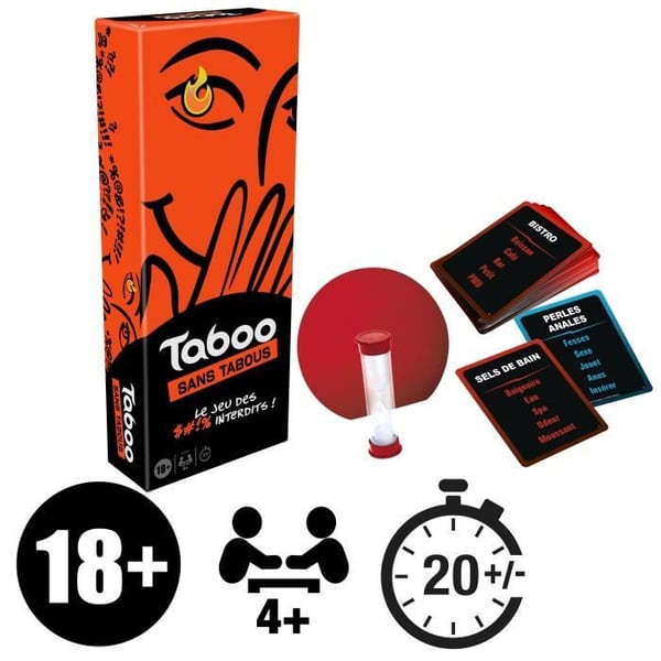 Taboo sans taboos, stämningsfullt brädspel, för vuxna