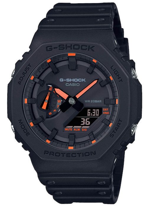 Se - Casio - G -shock - sort og r�d harpiks