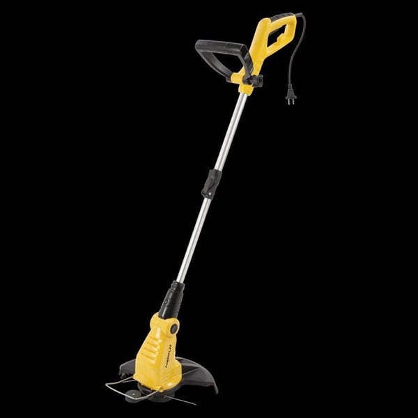 Grästrimmer - POWERPLUS - 450 W - Ø 300 mm - Lutbart huvud - Teleskopstång