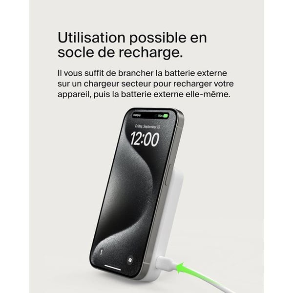 BELKIN Magnetisk Powerbank - Hvid