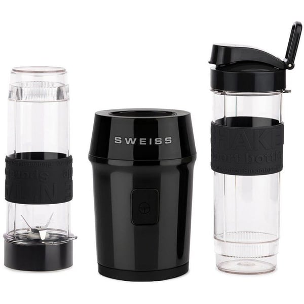 Minitehosekoitin - SVEITSI - MOOV9 - 300 W - 570 ml - 2 pulloa - Musta