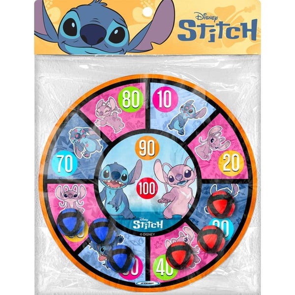 Dartskive og pile - DISNEY - Stitch - Scratch - 36 cm