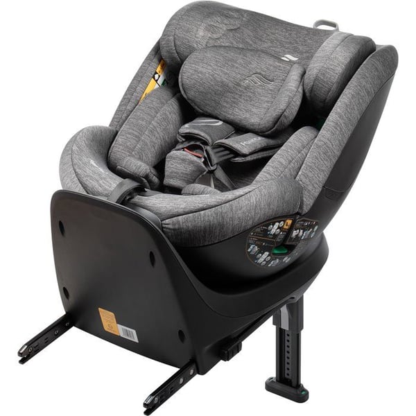 Turvaistuin - BABYAUTO - Magna Plus - Ryhm� 0/1/2/3 - I-Koko - 40/125 cm - Isofix - 360� k��ntyv� - Kallistuva - Harmaa