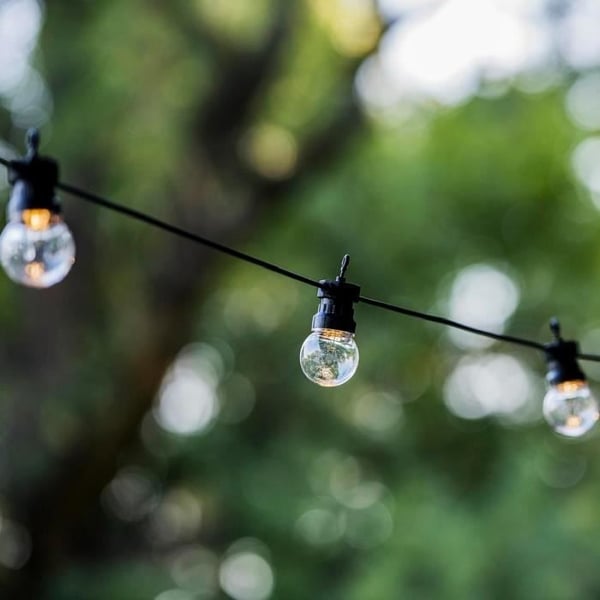 LUMIJARDIN Solar garland 10 LED-lamput - L�mmin valkoinen - Juhla kirkas aurinko