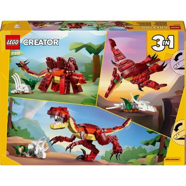 LEGO Creator 3-i-1 31379 Den vilda dinosaurien - Byggset för åldrarna 8+ - Gåva