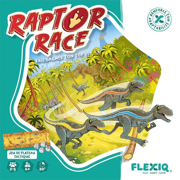 Selskabsspil - ASMODEE - Raptor Race - 2 til 6 spillere - Fra 8 �r - Indend�rs