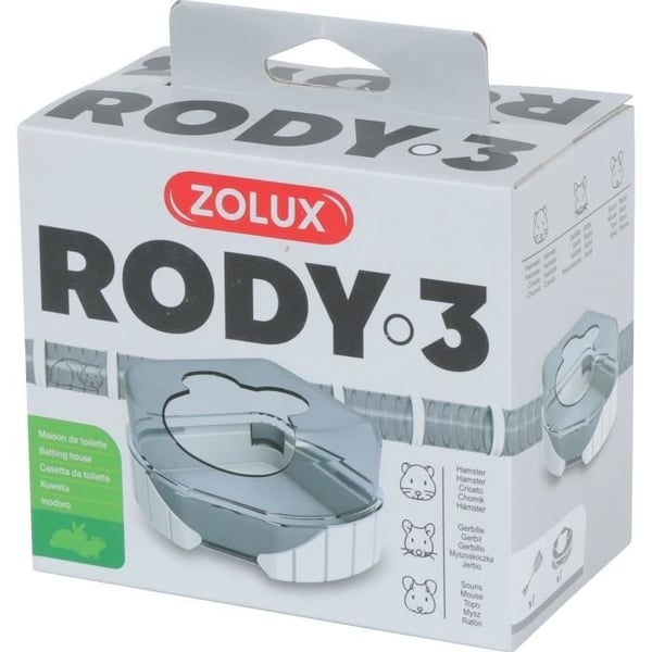 Rody3 Cage Litter Box - ZOLUX - Rodylounge - För smågnagare - Vit