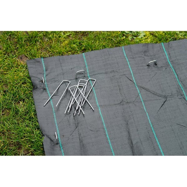 LUONTO Er� 10 metallista pidikett� maahan kiinnitt�mist� varten - � 3 mm / K 14 x 3 cm