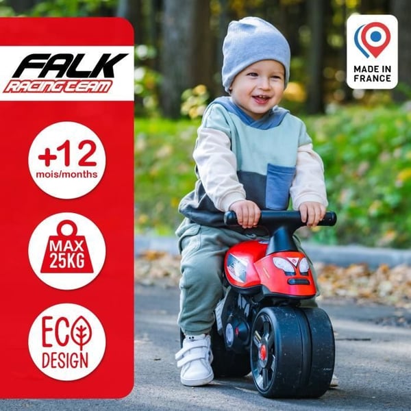 FALK Baby Moto X Racer Ride-on - punainen