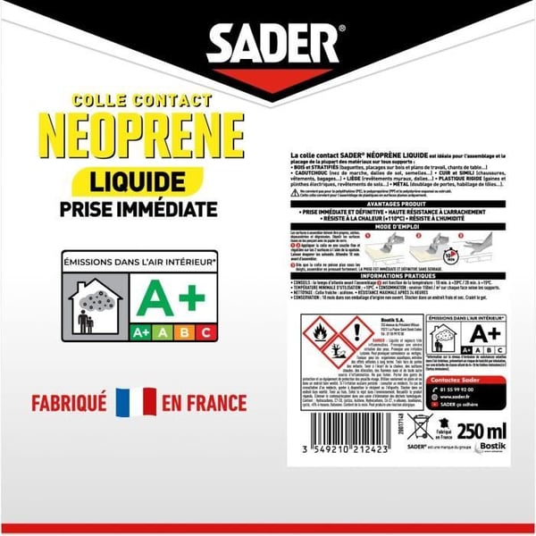 SADER Neopren Liquid Contact Liquid Metal Box - 250 ml