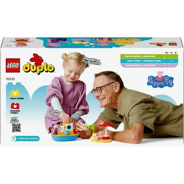 LEGO DUPLO 10432 Peppa Pig's Boat Trip - Legesæt til småbørn