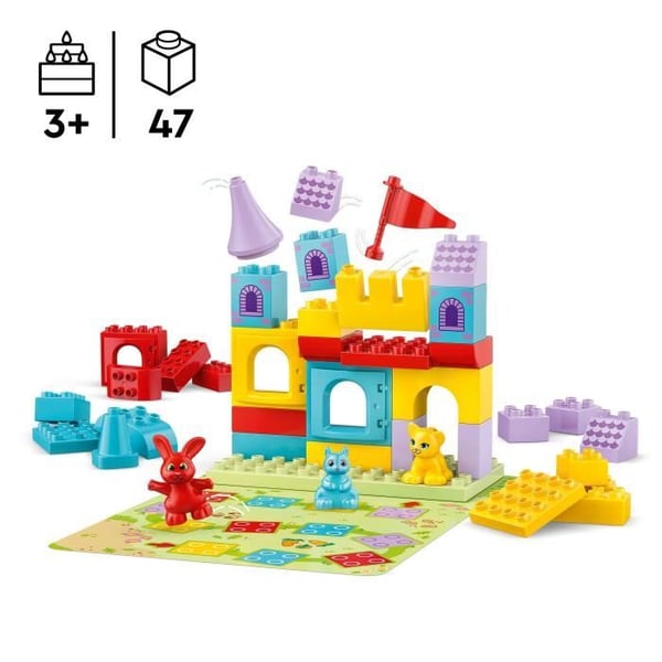LEGO DUPLO 10450 Hopsys Slot Legesæt - Byggelegetøj til 3-årige med dyr