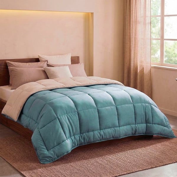 HUDSON Lightweight Microfiber Duvet 200g / m² 140x200cm Galet & Lac