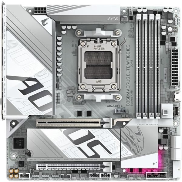 Bundkort - GIGABYTE - B850M AORUS ELITE WIFI6E ICE