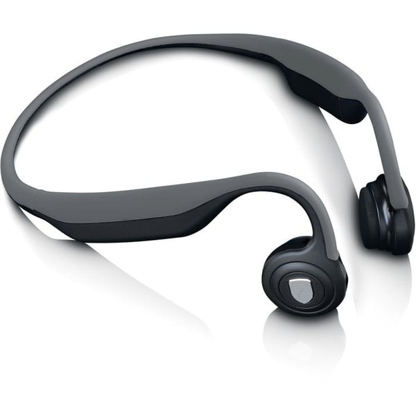 LENCO HBC-200GY luujohtoiset Bluetooth-kuulokkeet - Jopa 8 tunnin akunkesto - Vedenpit�v�t - Sis��nrakennettu ladattava akku