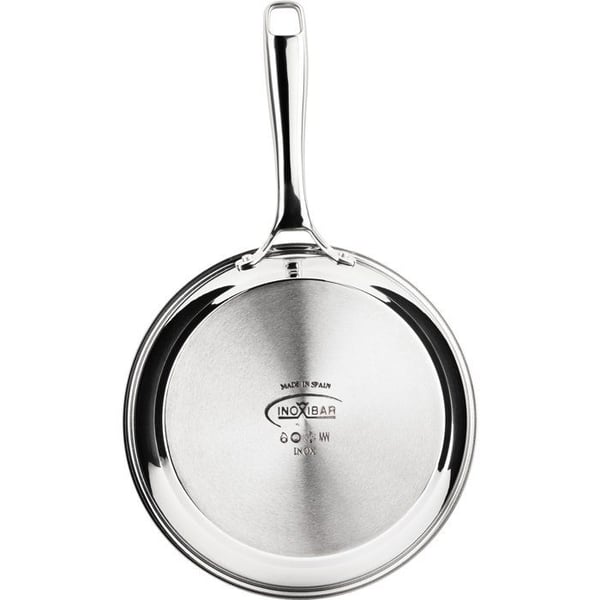 Paistinpannu - INOXIBAR - � 24 cm - Ergonominen kahva - Sopii kaikille liesitasoille, my�s induktiolle - Ruostumatonta ter�st�