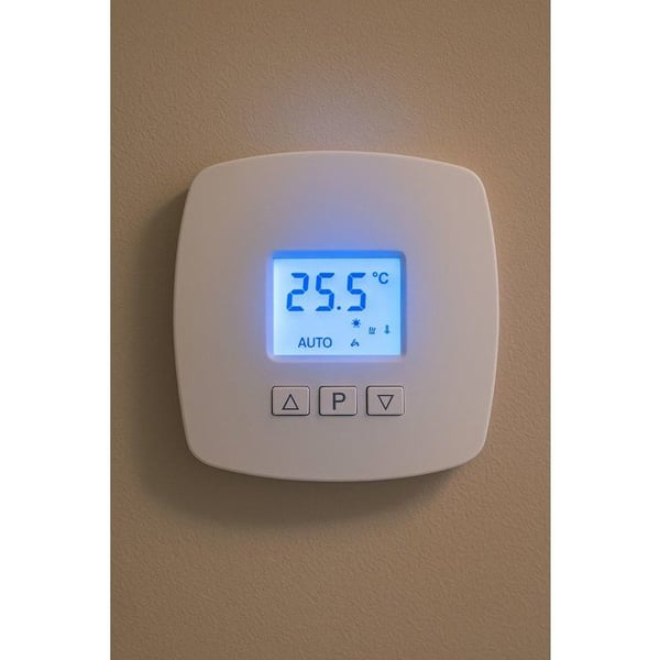 Digitaalinen termostaatti - GAO - 2-johdinliit�nt� - 5�30 �C asetus - 4 tilaa: Eco/Comfort/J��tymissuoja/Valmiustila