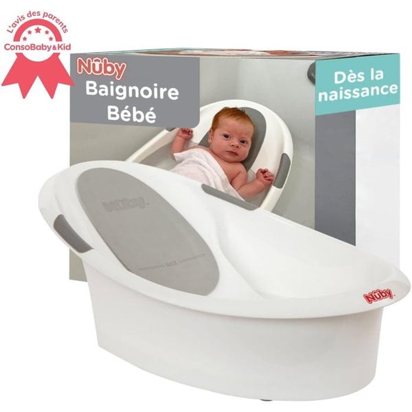 Babybadekar - NUBY - Dr. Talbot's - Fra f�dslen - Indbygget skridsikker st�tte - Bl�d hovedst�tte