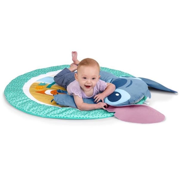 DISNEY BABY - STITCH - Vauvan leikkimatto, kehittyv�, kaari aistileluilla, pehmolelu, peili, Stitch-tyyny, helistin