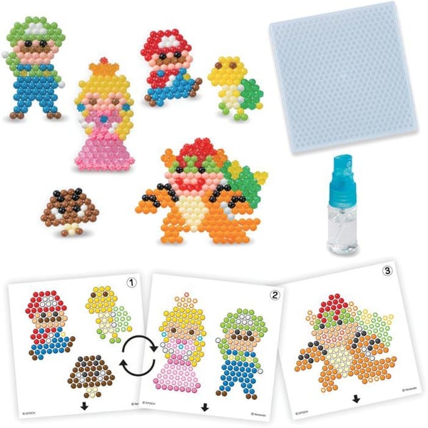 Super Mario Kit - Aquabeads - 31946 - helmet, jotka tarttuvat vedell�