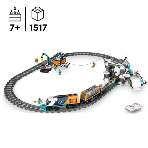 LEGO City 60470 Arktisten tutkimusmatkailijoiden pikajuna - Peli 7-vuotiaille ja sit� vanhemmille pojille