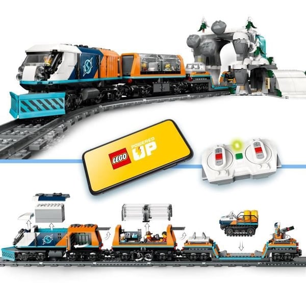 LEGO City 60470 Arktisten tutkimusmatkailijoiden pikajuna - Peli 7-vuotiaille ja sit� vanhemmille pojille