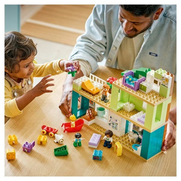 LEGO DUPLO Min By 10470 Moderne 3-i-1 Familiehjem - Legetøj til piger eller drenge fra 2 år