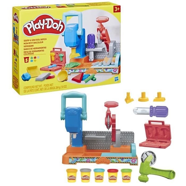 Play-Doh, My little handyman box setti muovailusavella
