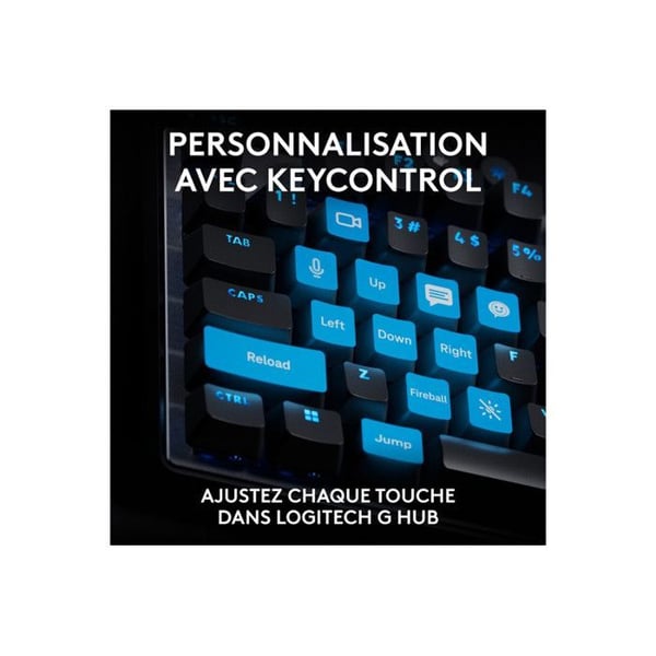 Pelin�pp�imist� - Langallinen - Logitech G - Pro X TKL Rapid - AZERTY - Musta