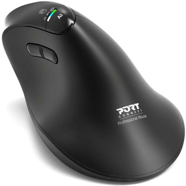 Langaton Hiiri - PORT Designs - 910204 ERGO AUDITOR - Bluetooth & 2.4 GHz - Ladattava - Musta