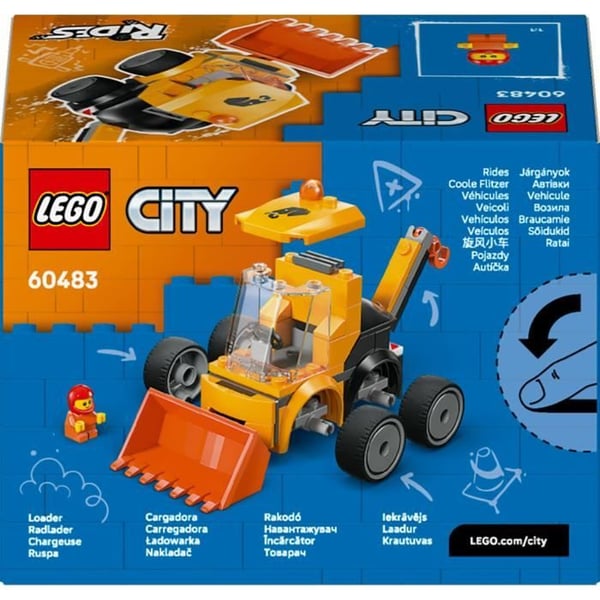 LEGO City 60483 Ajoneuvot - Rakennuskuormaaja - Luovaa leikki� 5+ vuotiaille - Lahjaidea