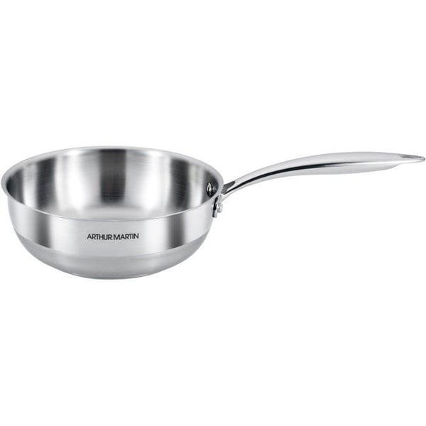 Kokin paistinpannu - ARTHUR MARTIN - AM4490 - �20 cm - 18/10 ruostumatonta ter�st� - Sopii kaikille liesitasoille, my�s induktiolle