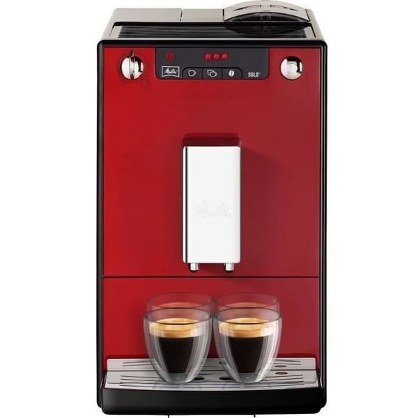 MELITTA E950-104 Automaattinen espressokone Caffeo Solo -hiomakoneella - punainen