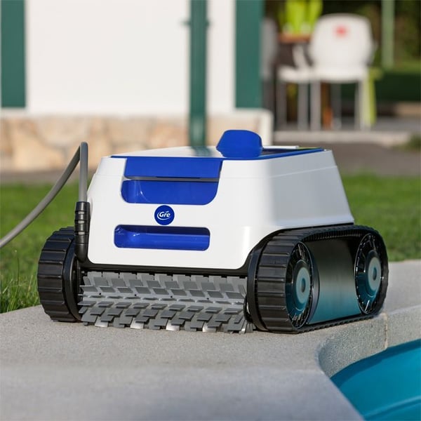 Robot Pool Gre er 230 - Vedligeholdelsesbaggrund, v�gge og vandlinjer - Begravet pool eller derover -grunden stiv v�g 9x4m - Automy 2H