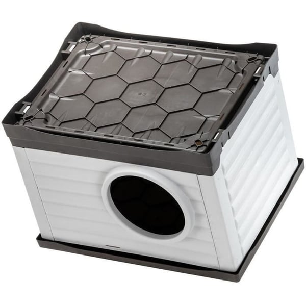 Niche - FERPLAST - PETVILLA 60 - 54 x 43 x 38,5 cm - Hvid / Gr�