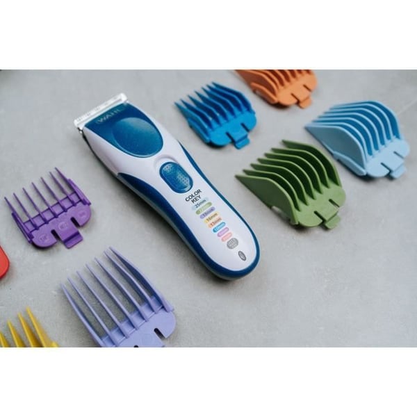 Hårklipper - WAHL - COLOR PRO TRÅDLØS - 3,5 W - 8 kamme - Autonomi: 60 min - Blå / Grå