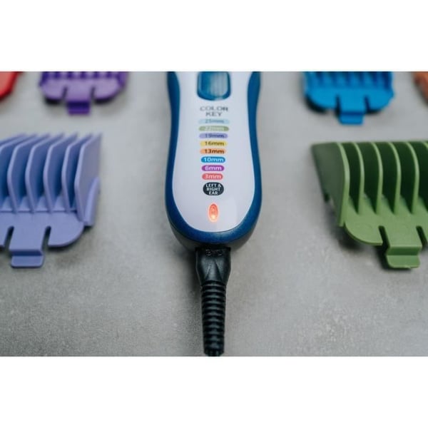 Hårklipper - WAHL - COLOR PRO TRÅDLØS - 3,5 W - 8 kamme - Autonomi: 60 min - Blå / Grå