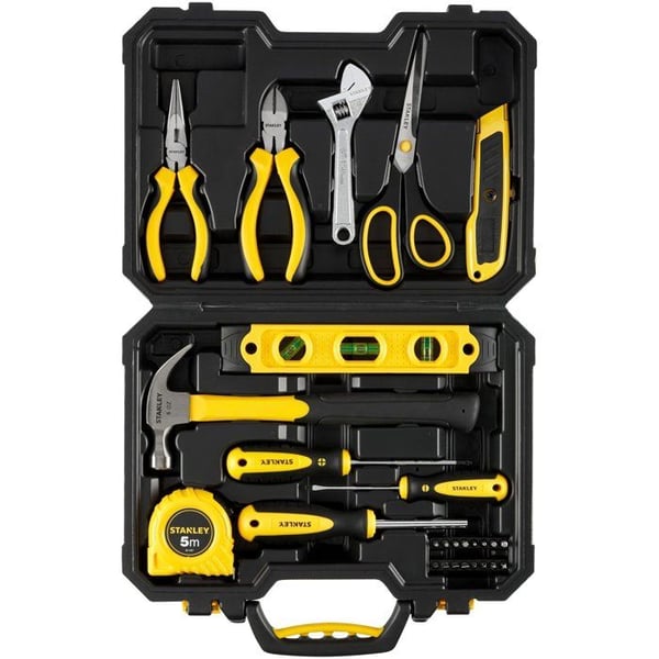28-delt v�rkt�jss�t - STANLEY - STHT78050-1 - Plastikkasse - Sort og gul