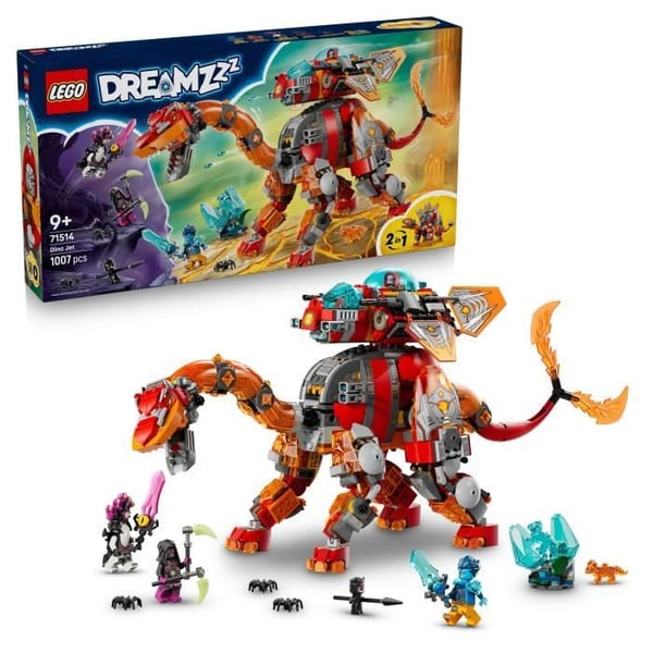 LEGO DREAMZzz 71514 Dinosauriskepp - 2-i-1-byggleksak - Present för åldrar 9+