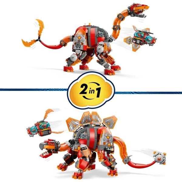 LEGO DREAMZzz 71514 Dinosauriskepp - 2-i-1-byggleksak - Present för åldrar 9+