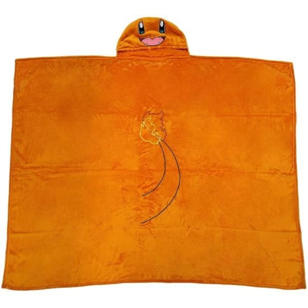 3D-filt med huva - POKEMON - Charmander - 120 x 150 cm - Ultramjuk - Färgglad