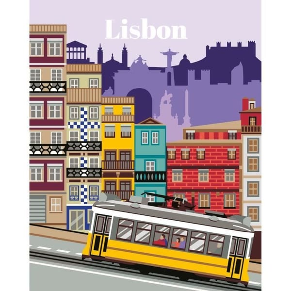 CreArt 24x30 cm Lissabon, Rentouttavaa ja luovaa toimintaa, 25522, Ravensburger