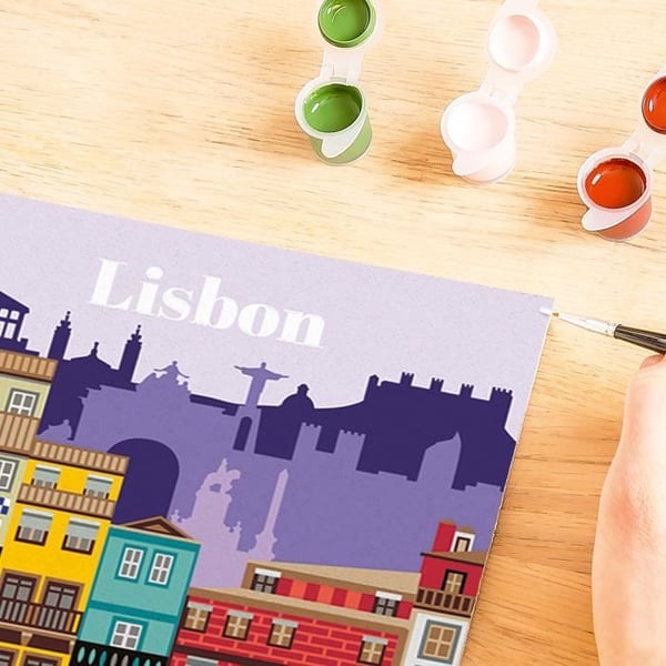 CreArt 24x30 cm Lissabon, Rentouttavaa ja luovaa toimintaa, 25522, Ravensburger